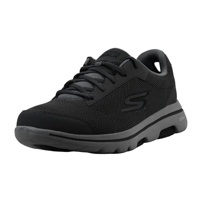 Skechers Men's GOwalk 5 Demitasse  Shoes- Charcoal/Black