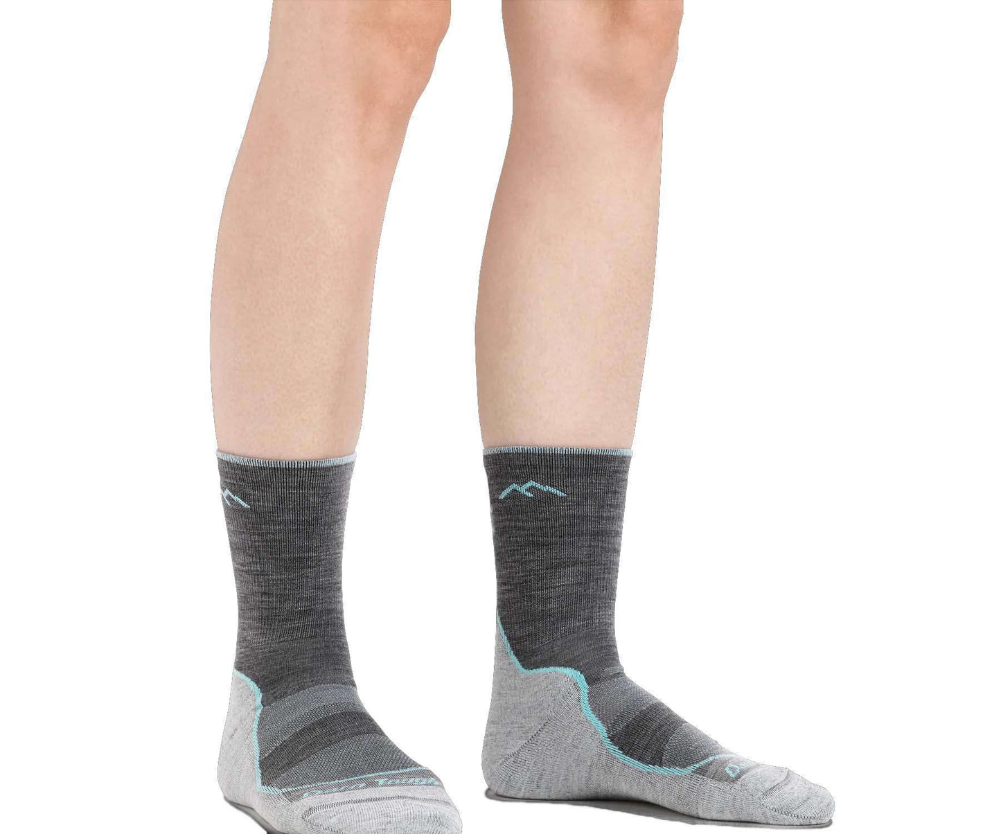 Darn Tough Women's Light Hiker Micro Crew Lightweight Hiking Sock - Aqua 1967-C