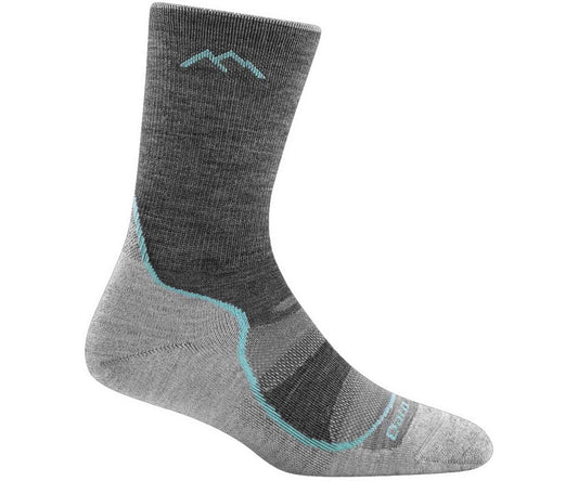 Darn Tough Women's Light Hiker Micro Crew Lightweight Hiking Socks - Slate 