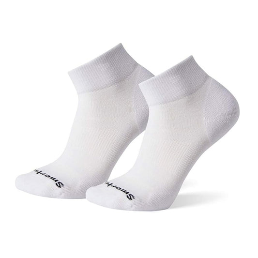 Lightweight athletic mini socks 2-pack featuring breathable merino wool construction, targeted cushioned comfort, and low-profile performance styling for active wear
