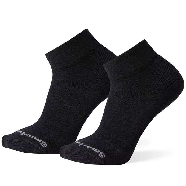 Lightweight athletic mini socks 2-pack featuring breathable merino wool construction, targeted cushioned comfort, and low-profile performance styling for active wear