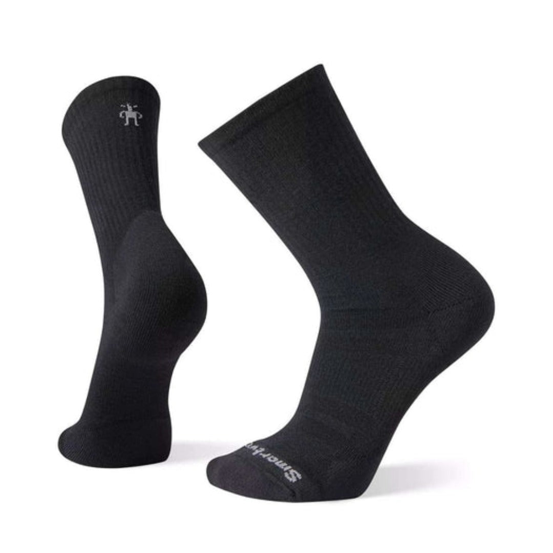 Athletic crew socks 2-pack featuring lightweight merino wool construction, breathable performance comfort, and supportive training-ready styling for active wear