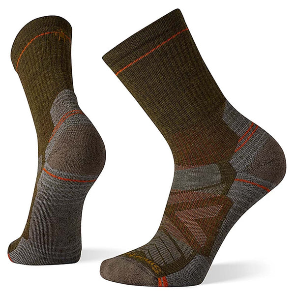 Unisex crew hiking socks featuring light cushioned merino wool construction, breathable trail comfort, and durable outdoor styling for hiking and trekking