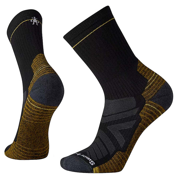 Unisex crew hiking socks featuring light cushioned merino wool construction, breathable trail comfort, and durable outdoor styling for hiking and trekking