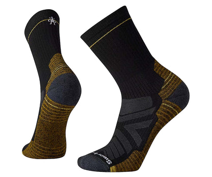 Unisex crew hiking socks featuring light cushioned merino wool construction, breathable trail comfort, and durable outdoor styling for hiking and trekking