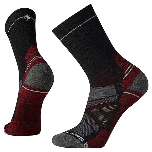 Unisex crew hiking socks featuring light cushioned merino wool construction, breathable trail comfort, and durable outdoor styling for hiking and trekking