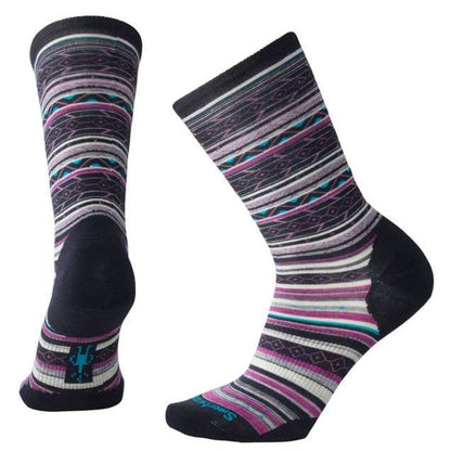 Smartwool Women's Ethno Graphic Crew Socks #SW0SM627108 Deep Navy Heather