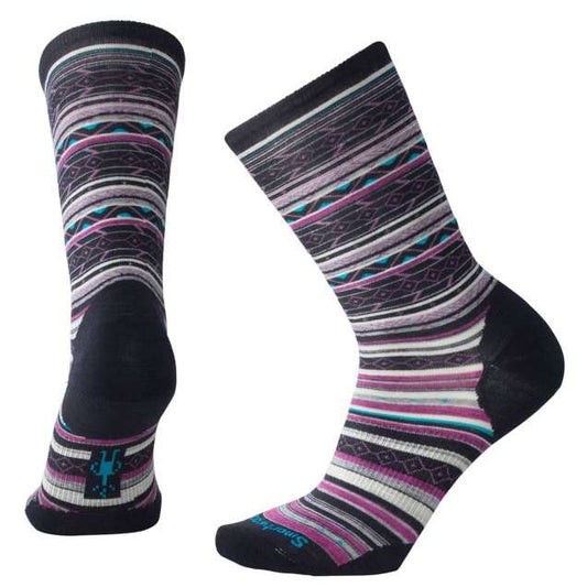 Smartwool Women's Ethno Graphic Crew Socks #SW0SM627108 Deep Navy Heather