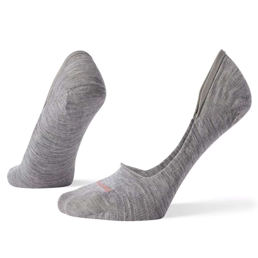 Smartwool Women's Secret Sleuth No Show Socks 2 Pack (Light Gray)