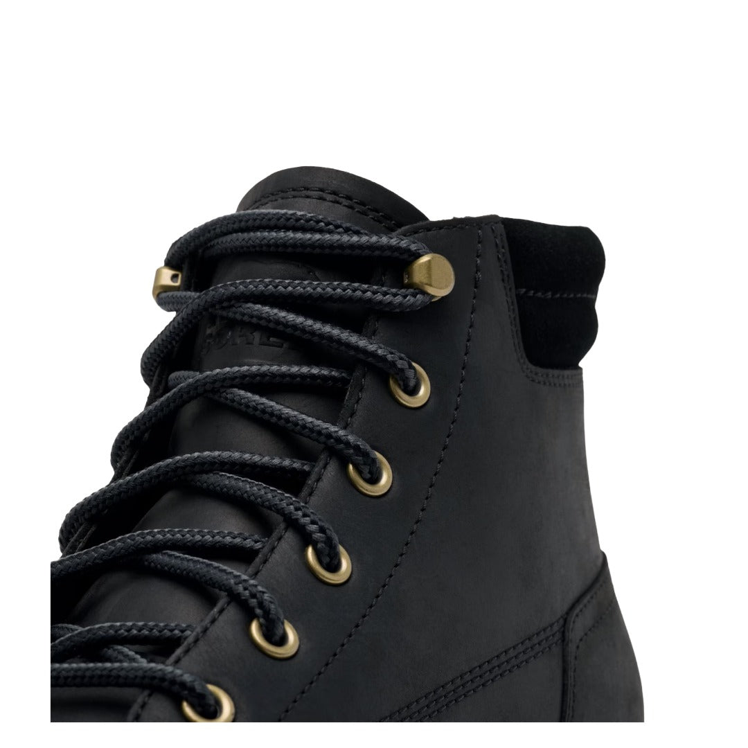 Sorel Men's Lark-47 Moc Toe Wp -  Black/Bleached Ceramic