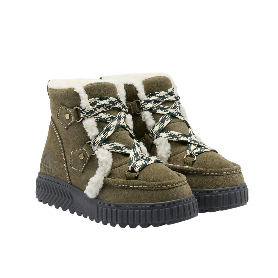 Sorel Women's Ona Ave Alpine Plus WP Boots - Stone Green, Gum 18
