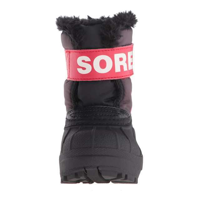 Sorel Toddler Commander-K Snow Boot (Dark Grey/Bright Red)