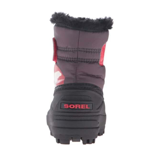 Sorel Toddler Commander-K Snow Boot (Dark Grey/Bright Red)