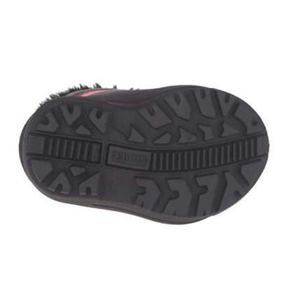 Sorel Toddler Commander-K Snow Boot (Dark Grey/Bright Red)