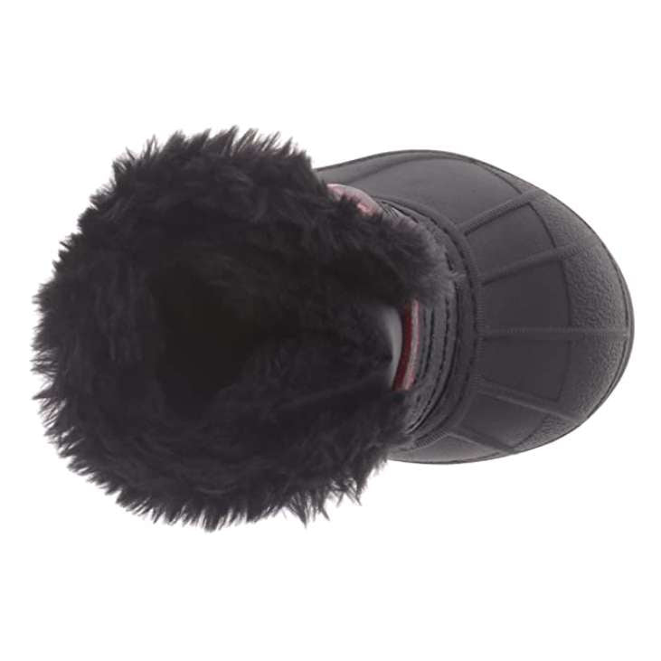 Sorel Toddler Commander-K Snow Boot (Dark Grey/Bright Red)