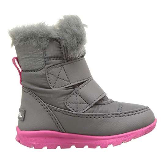 Sorel Toddler Whitney Strap Snow Boot (Quarry/Ultra Pink)