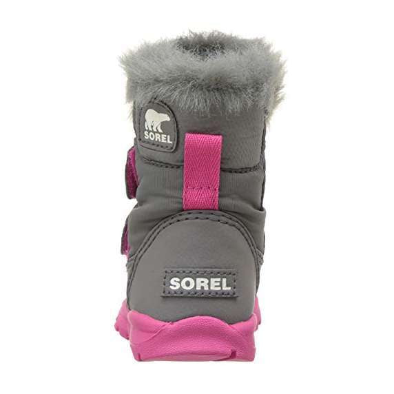 Sorel Toddler Whitney Strap Snow Boot (Quarry/Ultra Pink)