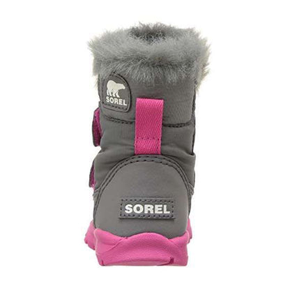 Sorel Toddler Whitney Strap Snow Boot (Quarry/Ultra Pink)
