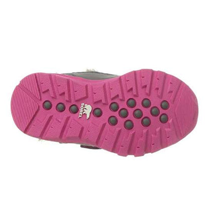 Sorel Toddler Whitney Strap Snow Boot (Quarry/Ultra Pink)