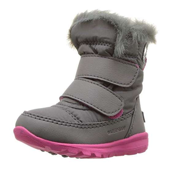 Sorel Toddler Whitney Strap Snow Boot (Quarry/Ultra Pink)