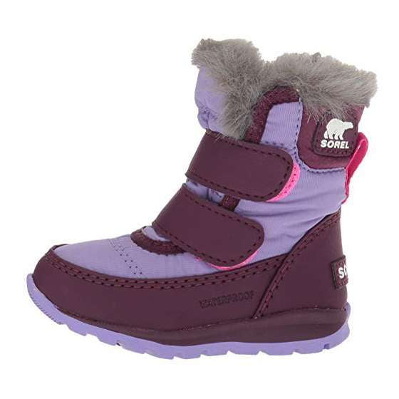 Sorel Toddler Whitney Strap Snow Boot (Purple Dahlia/Paisley Purple)