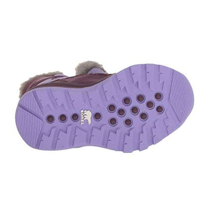 Sorel Toddler Whitney Strap Snow Boot (Purple Dahlia/Paisley Purple)