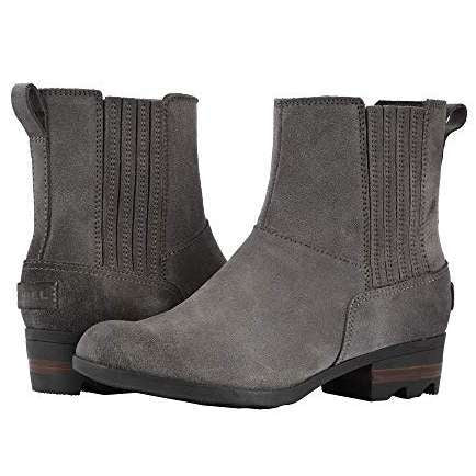 Sorel Women's Lolla Chelsea Boots (Quarry/Black Suede)