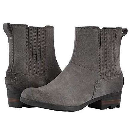 Sorel Women's Lolla Chelsea Boots (Quarry/Black Suede)