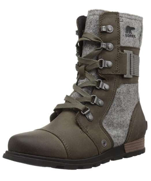 Sorel Women's Major Carly Combat Boot (Major/Quarry)