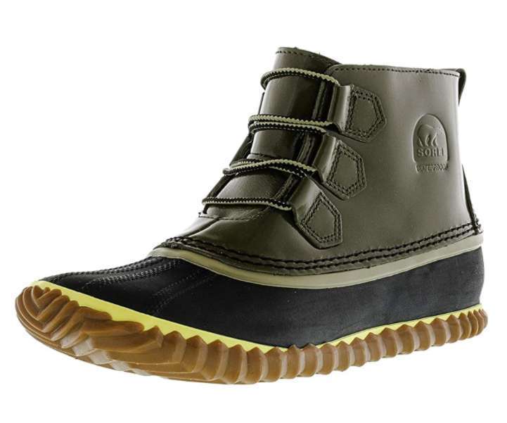 Sorel Women's Out 'n About Rain Boots (Zest/Dove)