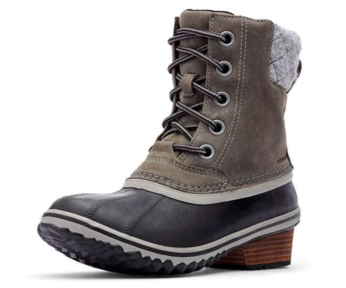 Sorel Women's Slimpack Lace Ii Snow Boots (NL2348-052) Quarry/Black