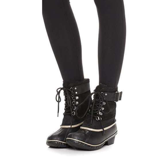Sorel Women's Winter Fancy Lace II Boot (Black/Silver/Sage)