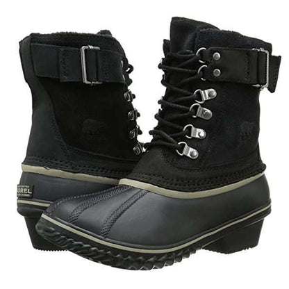 Sorel Women's Winter Fancy Lace II Boot (Black/Silver/Sage)