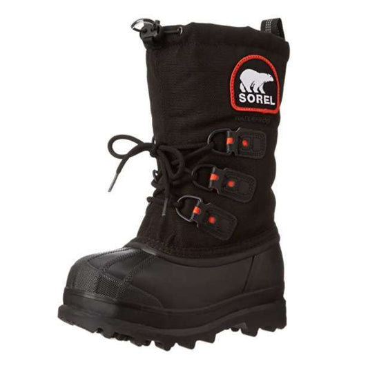 Sorel Youth Glacier XT Extreme Weather Boot (Black/Red Quartz)