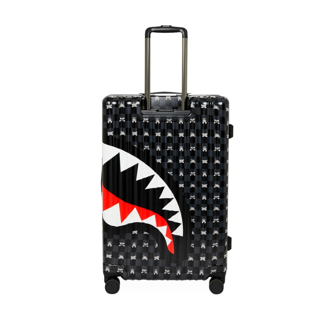 Sprayground Gray Peeking Character Sketch Carry-on Bard Luggage