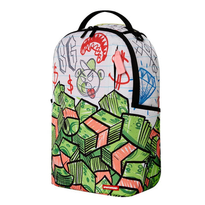 SPRAYGROUND Doodle Dreams Scribble Money DLXV BACKPACK