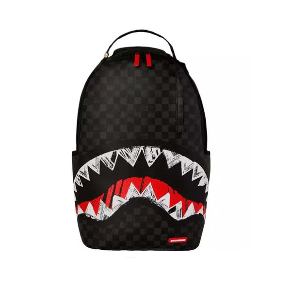SPRAYGROUND Scribble Shark Check DLXSV Backpack