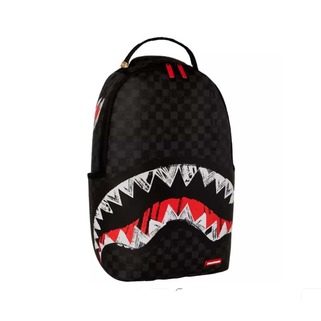 SPRAYGROUND Scribble Shark Check DLXSV Backpack