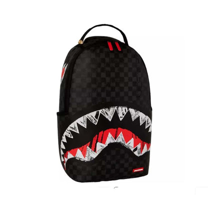 SPRAYGROUND Scribble Shark Check DLXSV Backpack