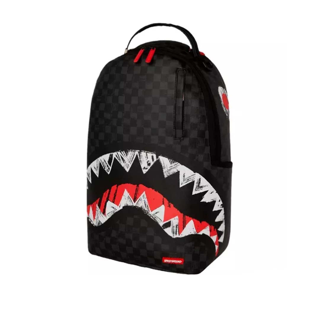 SPRAYGROUND Scribble Shark Check DLXSV Backpack