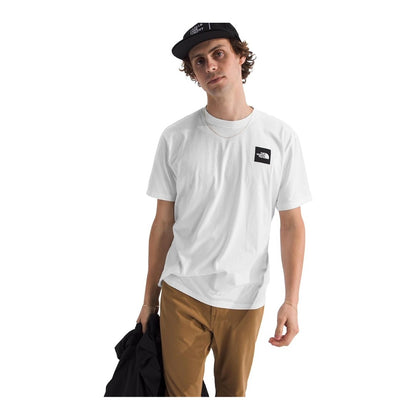 The North Face Men’s Short-Sleeve Brand Proud Tee with crewneck design and bold logo graphic on the front, made from soft breathable fabric.