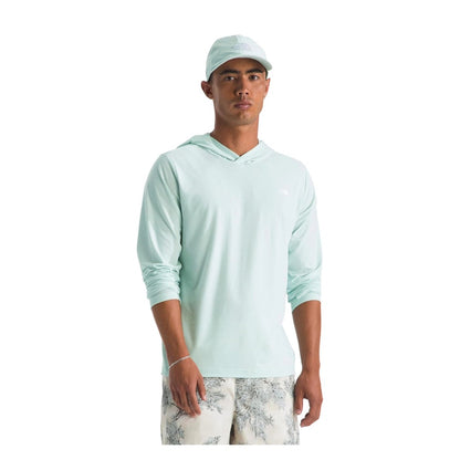 THE NORTH FACE Men’s Adventure Sun Hoodie featuring lightweight long-sleeve construction, attached hood, and performance fabric designed for sun protection and outdoor activities.