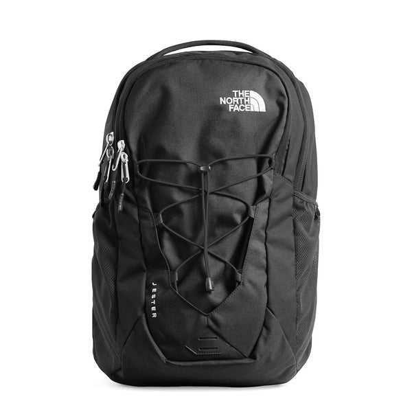 The North Face Jester Backpack with padded laptop sleeve, organized compartments, breathable back panel, and everyday commuter design.