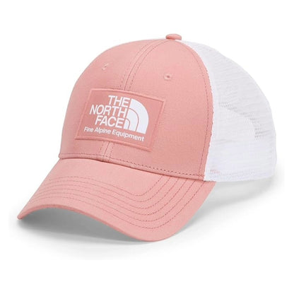 The North Face Mudder Trucker Hat with structured front, mesh back panels, and adjustable snapback closure for breathable everyday wear.