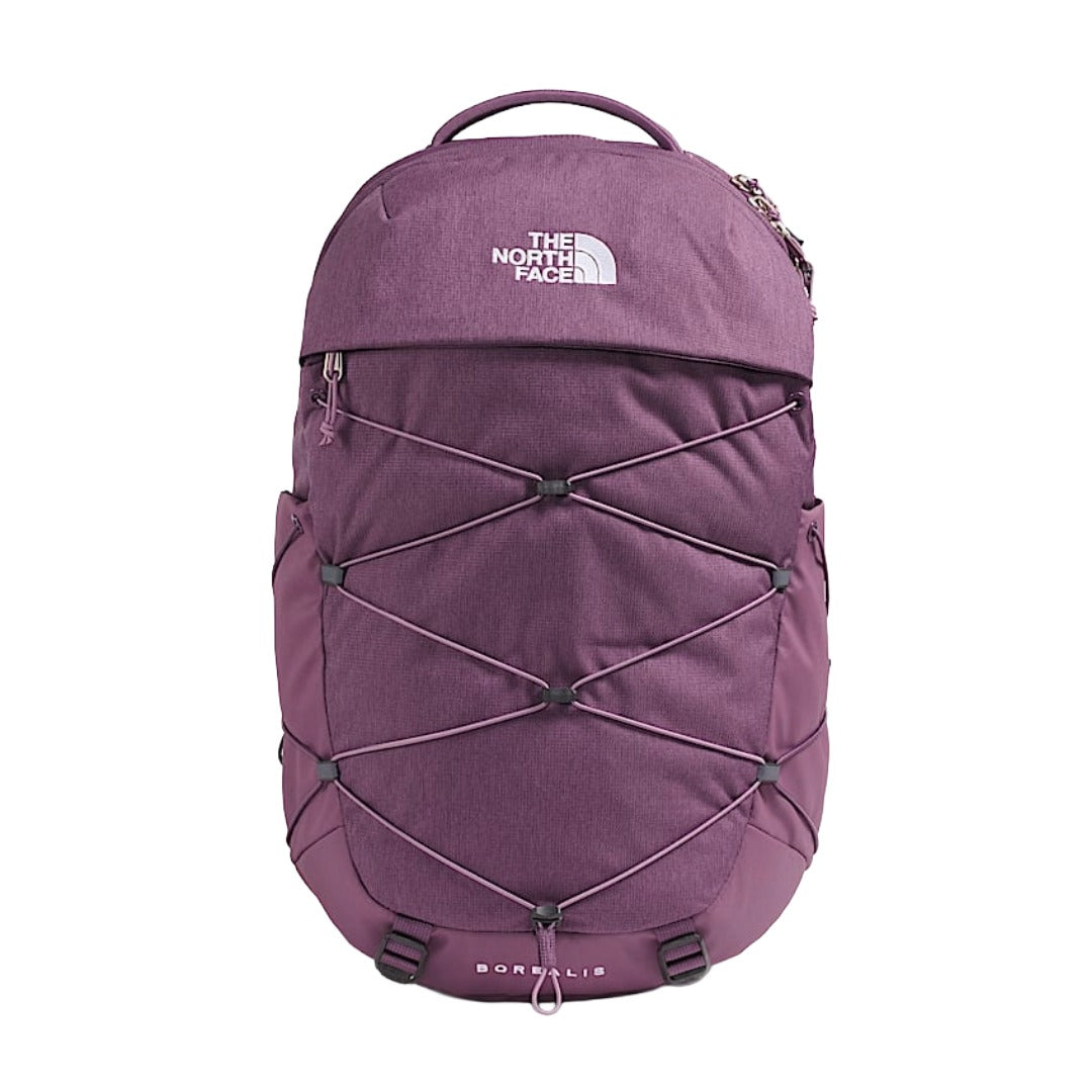 The North Face Woemn's Borealis Backpack with FlexVent suspension, padded laptop compartment, and front bungee storage system.
