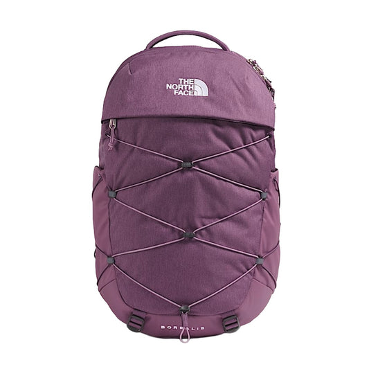 The North Face Woemn's Borealis Backpack with FlexVent suspension, padded laptop compartment, and front bungee storage system.