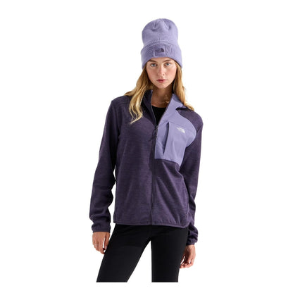 Women's full-zip fleece hoodie featuring a soft fleece construction, attached hood, long sleeves, front zipper, and practical pockets for versatile cool-weather wear