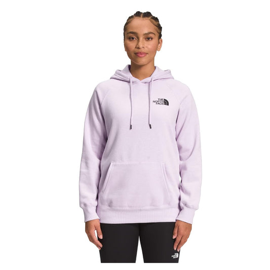Women’s The North Face Geo NSE Hoodie in a geometric-style fleece with front logo and kangaroo pocket.
