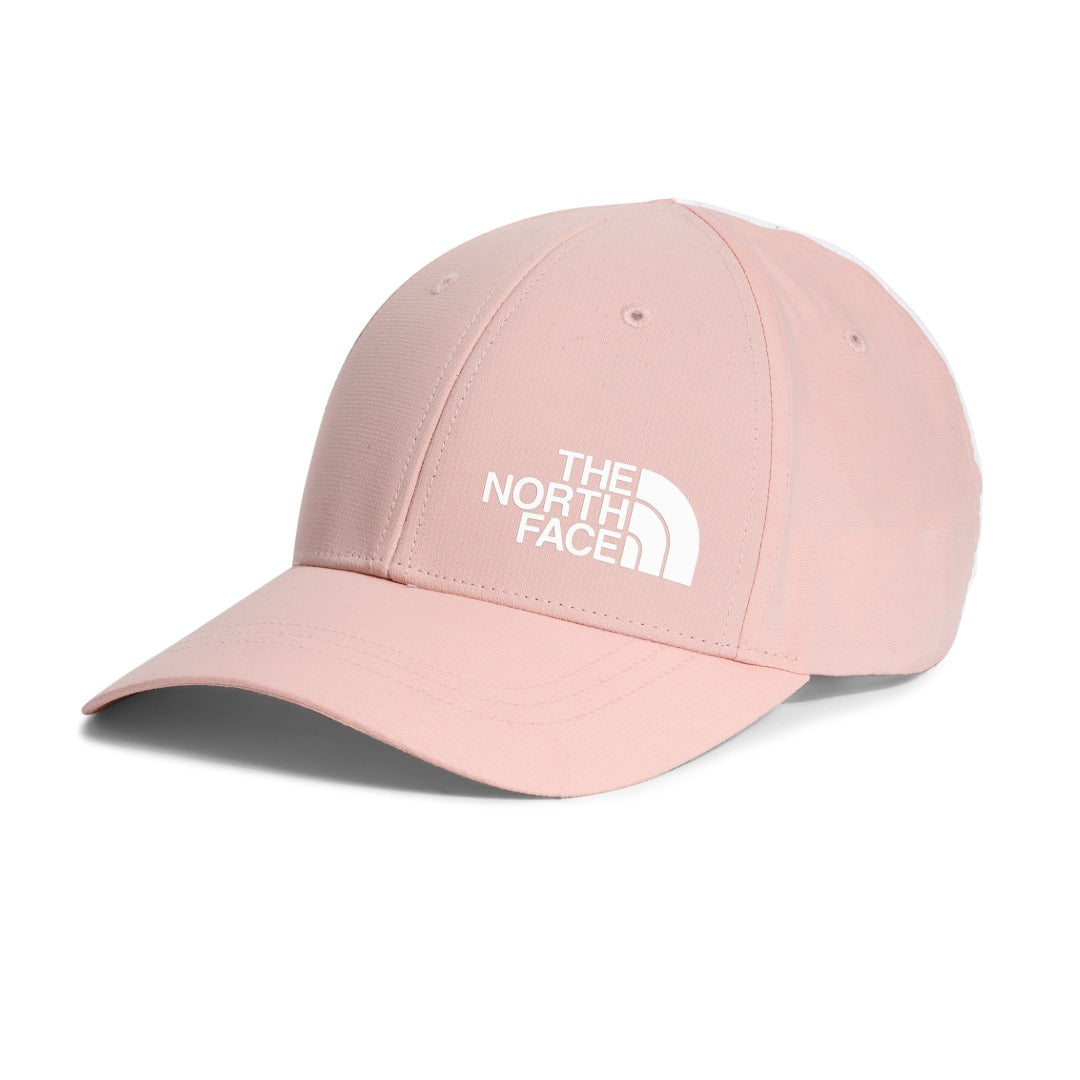 The North Face Women’s Horizon Hat featuring lightweight quick-drying fabric, curved brim, adjustable back strap, and embroidered logo for outdoor wear.
