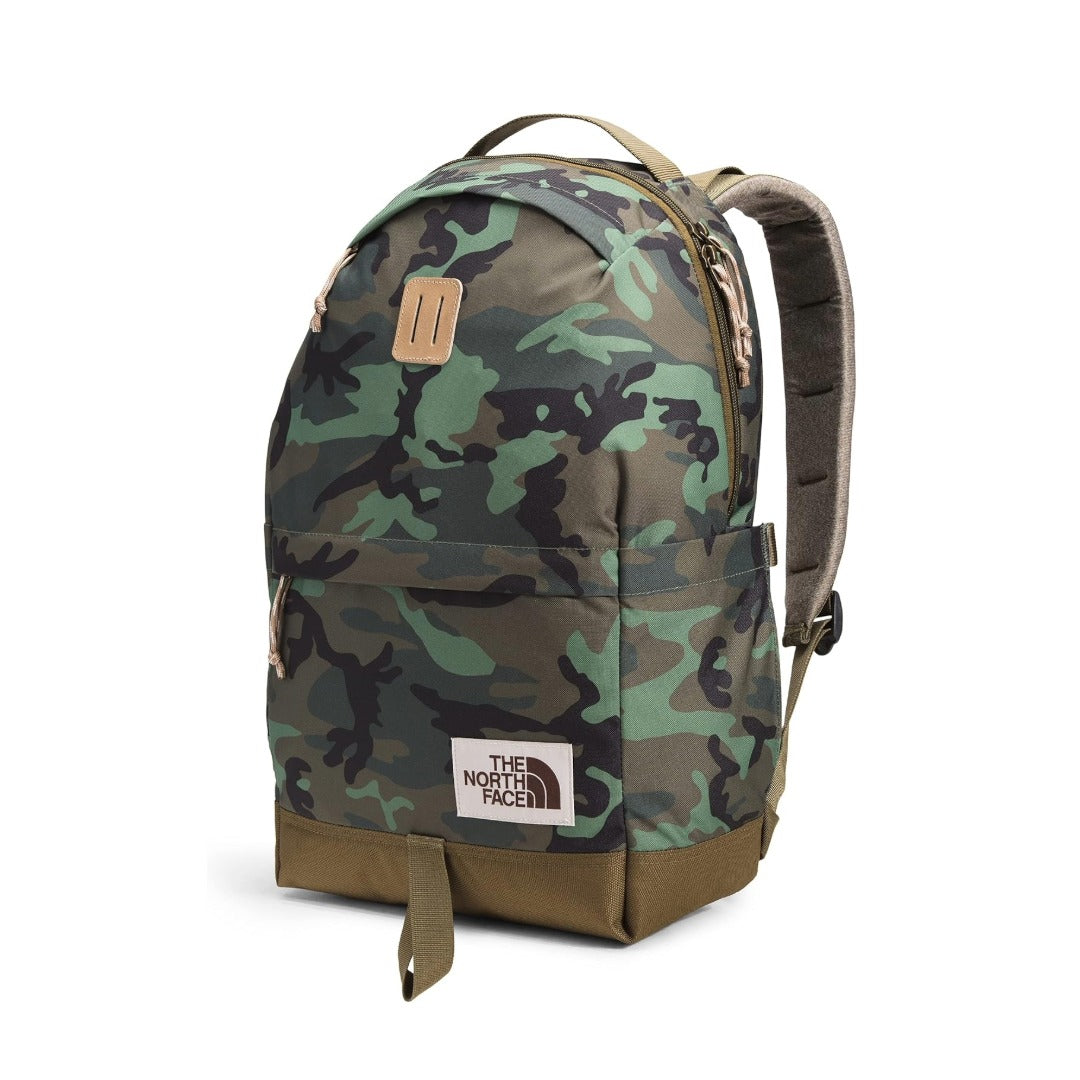 THE NORTH FACE Daypack Backpack - Thyme Brushwood Camo Print/Military Olive/Kelp Tan
